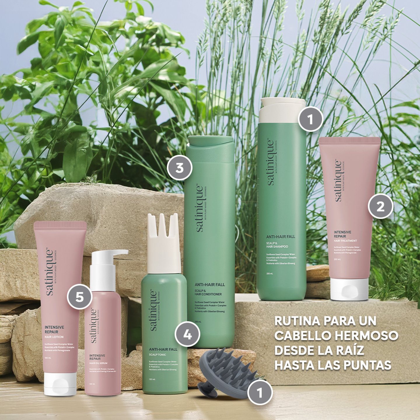 Rutina  Solución anticaída Satinique 