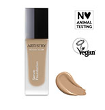Base tipo serum Biscotti 301 de cobertura ligera que brinda luminosidad, hidratación y un glow a tu piel hasta por 10 horas